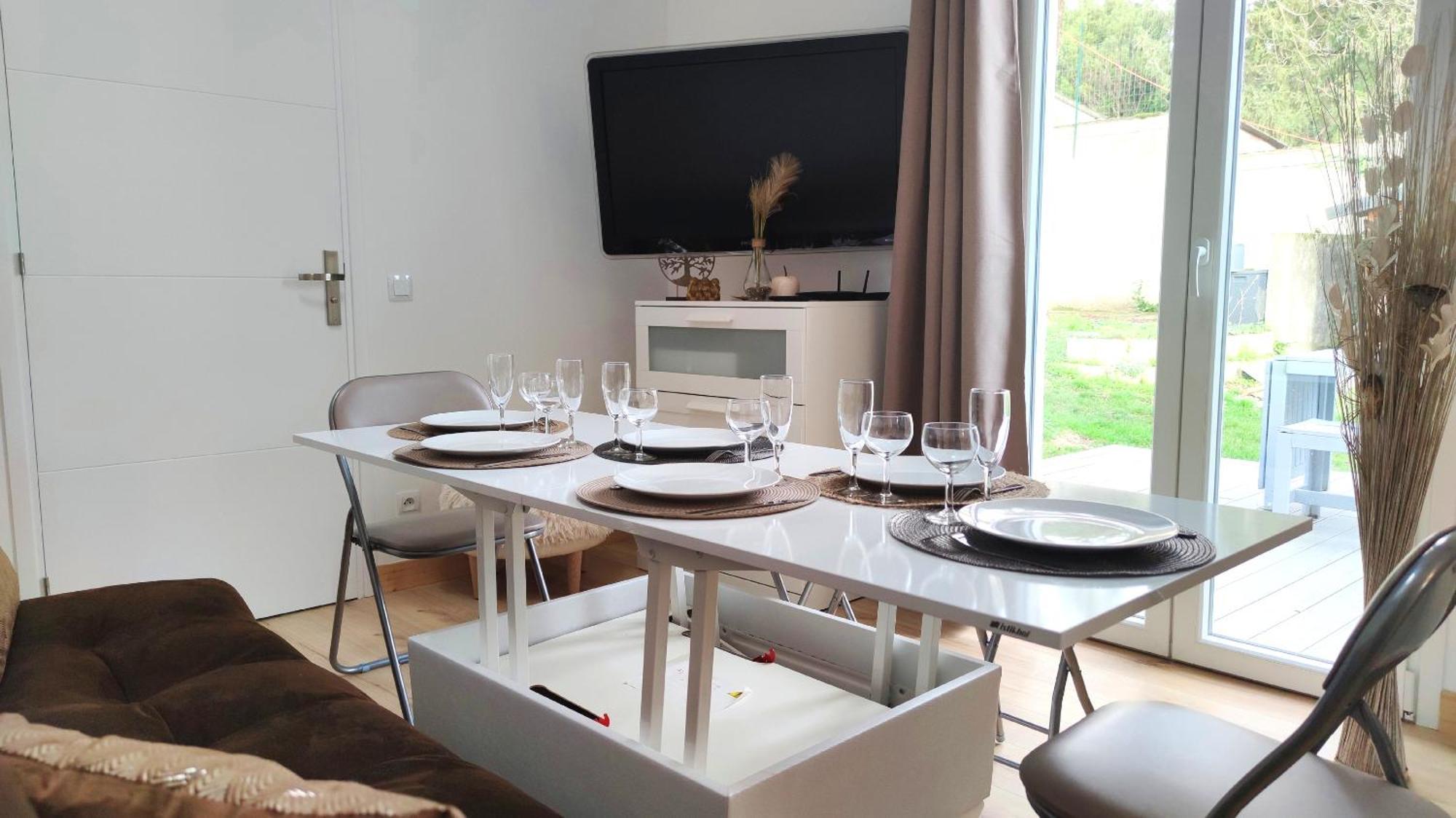 The Little Oak - Tiny House With Bed On Mezzanine & Terrace - From 1 To 4 P Disney, Paris & Cdg Pomponne Kültér fotó